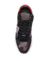 Мужские темно-коричневые кроссовки от Philippe Model Paris