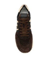 Мужские темно-коричневые кроссовки от Premiata