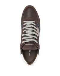 Мужские темно-коричневые кроссовки от Philippe Model Paris