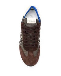 Мужские темно-коричневые кроссовки от Premiata
