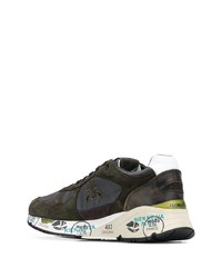 Мужские темно-коричневые кроссовки от Premiata