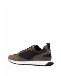 Мужские темно-коричневые кроссовки от BOSS