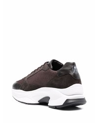 Мужские темно-коричневые кроссовки от Corneliani