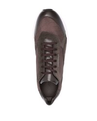 Мужские темно-коричневые кроссовки от Corneliani