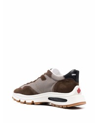 Мужские темно-коричневые кроссовки от DSQUARED2