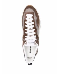 Мужские темно-коричневые кроссовки от DSQUARED2