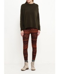 Темно-коричневые леггинсы от Elisa Immagine