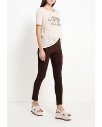 Темно-коричневые леггинсы от Tricot Chic