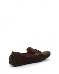 Мужские темно-коричневые мокасины от Elong