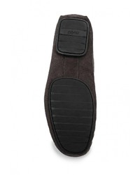 Мужские темно-коричневые мокасины от Hugo