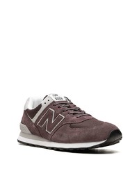 Мужские темно-коричневые низкие кеды от New Balance