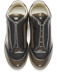 Мужские темно-коричневые низкие кеды от Maison Margiela