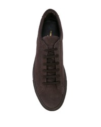 Мужские темно-коричневые низкие кеды от Common Projects