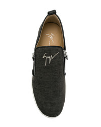 Мужские темно-коричневые низкие кеды от Giuseppe Zanotti Design