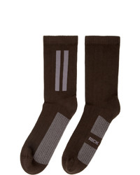 Мужские темно-коричневые носки от Rick Owens