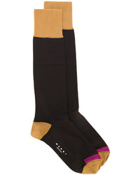 Женские темно-коричневые носки от Marni