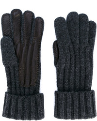 Мужские темно-коричневые перчатки от Brioni