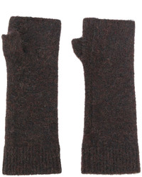 Женские темно-коричневые перчатки от Isabel Marant