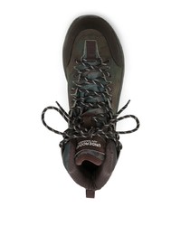Мужские темно-коричневые повседневные ботинки из плотной ткани с принтом от Undercover