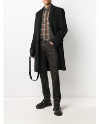 Мужские темно-коричневые рваные джинсы от Dolce & Gabbana