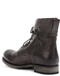 Мужские темно-коричневые резиновые ботинки от Officine Creative