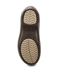Женские темно-коричневые резиновые сапоги от Crocs