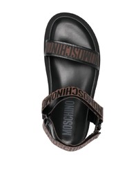 Мужские темно-коричневые сандалии от Moschino