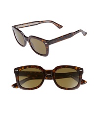 Темно-коричневые солнцезащитные очки с леопардовым принтом