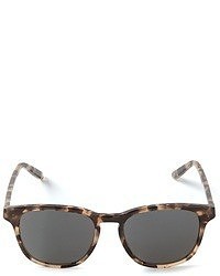 Женские темно-коричневые солнцезащитные очки с леопардовым принтом от Bottega Veneta