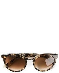 Женские темно-коричневые солнцезащитные очки с леопардовым принтом от Paul & Joe