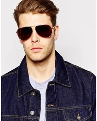 Мужские темно-коричневые солнцезащитные очки от Dolce & Gabbana