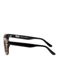 Мужские темно-коричневые солнцезащитные очки от Rhude
