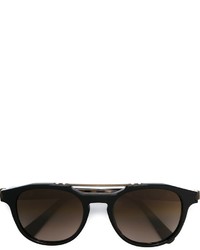 Мужские темно-коричневые солнцезащитные очки от Brioni