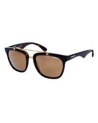 Мужские темно-коричневые солнцезащитные очки от Carrera