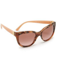 Женские темно-коричневые солнцезащитные очки от Tory Burch