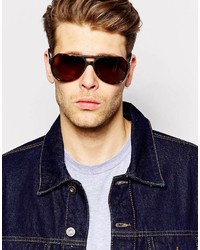 Мужские темно-коричневые солнцезащитные очки от Dolce & Gabbana