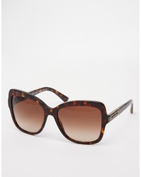 Женские темно-коричневые солнцезащитные очки от Dolce & Gabbana