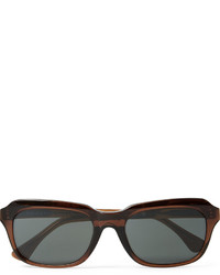 Мужские темно-коричневые солнцезащитные очки от Dries Van Noten
