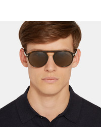 Мужские темно-коричневые солнцезащитные очки от Tom Ford