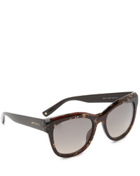 Женские темно-коричневые солнцезащитные очки от Jimmy Choo