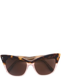 Женские темно-коричневые солнцезащитные очки от Linda Farrow Gallery