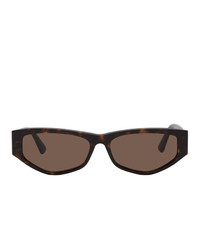 Мужские темно-коричневые солнцезащитные очки от McQ Alexander McQueen
