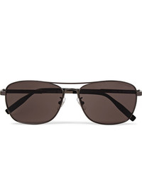 Мужские темно-коричневые солнцезащитные очки от Montblanc