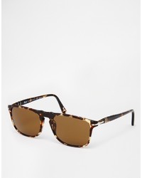 Мужские темно-коричневые солнцезащитные очки от Persol