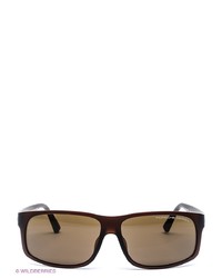 Мужские темно-коричневые солнцезащитные очки от Porsche Design