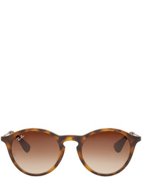 Мужские темно-коричневые солнцезащитные очки от Ray-Ban