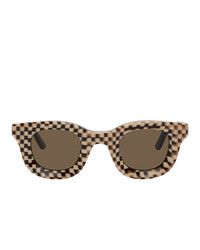 Мужские темно-коричневые солнцезащитные очки от Rhude