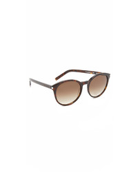 Женские темно-коричневые солнцезащитные очки от Saint Laurent