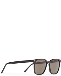 Мужские темно-коричневые солнцезащитные очки от Saint Laurent