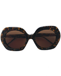 Женские темно-коричневые солнцезащитные очки от Thom Browne